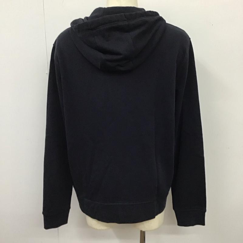 アルマーニエクスチェンジ A/X ARMANIEXCHANGE パーカー 長袖 ジップアップパーカー 長袖パーカー フード付きパーカー L ロゴ、文字 黒 / ブラック /  メンズ USED 古着 中古 10119456