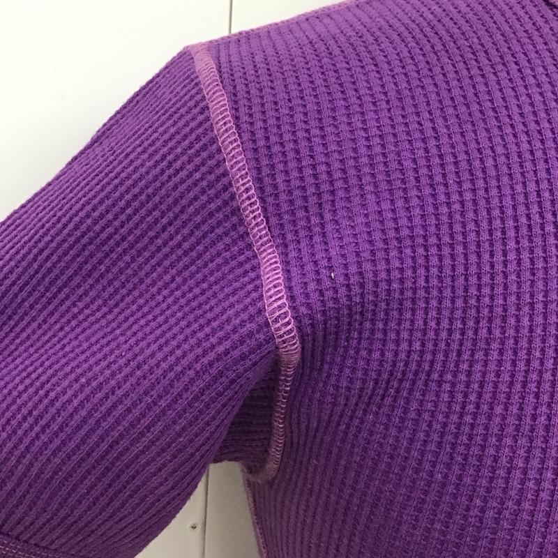 トイズマッコイ TOYS McCOY Tシャツ 半袖 半袖カットソー ワッフル地Tシャツ クルーネックカットソー M 無地 紫 / パープル /  メンズ USED 古着 中古 10111642