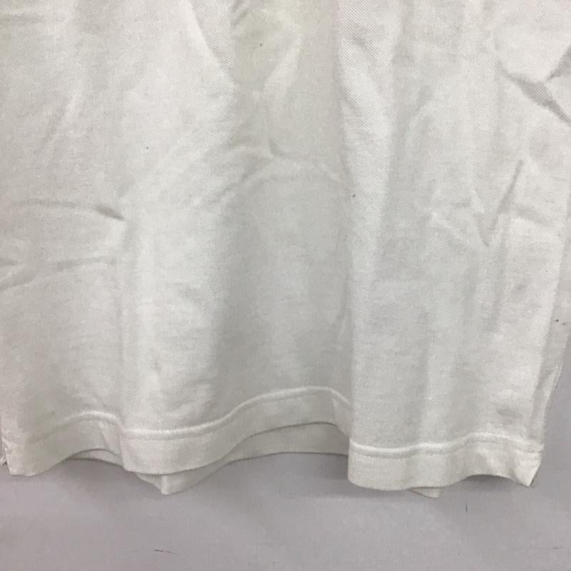 インディアンモトサイクル Indian Motocycle ポロシャツ 半袖 半袖ポロシャツ カラーシャツ 半袖カットソー S ロゴ、文字 白 / ホワイト /  メンズ USED 古着 中古 10145023