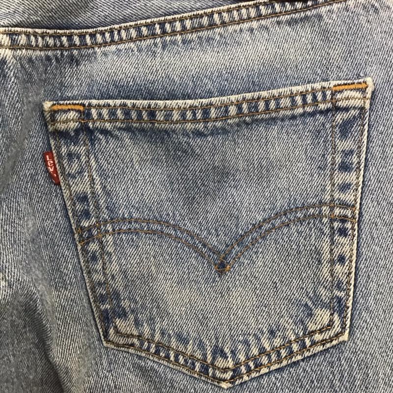 リーバイス Levi s パンツ デニム、ジーンズ デニムパンツ ストレートパンツ ワイドパンツ カジュアルパンツ 501 33インチ 無地 インディゴ / インディゴ /  メンズ USED 古着 中古 10106563