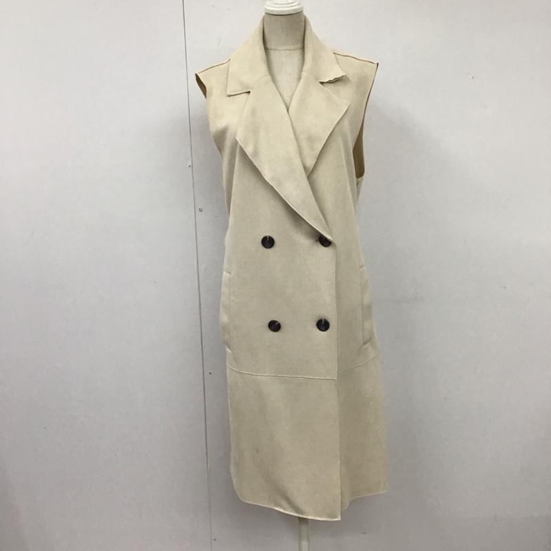 ザラ ZARA ベスト ベスト 8073 040 712 フェイクスウェード S 無地 ベージュ / ベージュ /  レディース USED 古着 中古 10109453