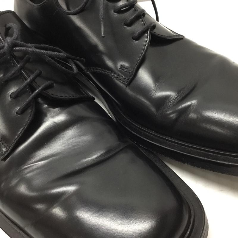 グッチ GUCCI 革靴 革靴 111 5235 レザー レースアップ 43 無地 黒 / ブラック /  メンズ USED 古着 中古 10110533