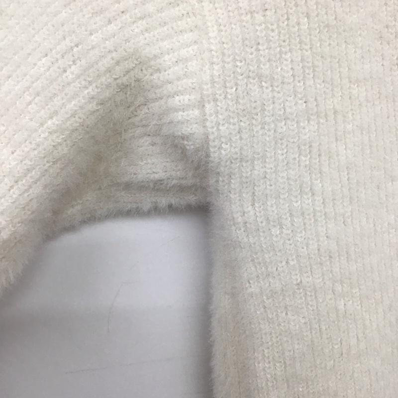 ザラ ZARA ニット、セーター 長袖 S 無地 白 / ホワイト /  レディース USED 古着 中古 10148615