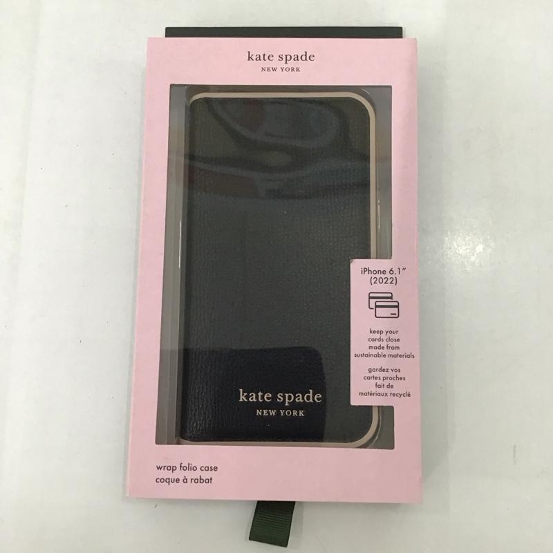ケイトスペード Kate Spade ファッション小物 ファッション小物 KSIPH-254-BPLVM iPhone14 iPhoneケース 手帳型 Folio Case 無地 黒 / ブラック /  レディース USED 古着 中古 10122776