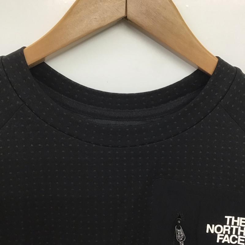 ザノースフェイス THE NORTH FACE カットソー 長袖 nt12123 エクスペディションドライドットクルー 長袖カットソー L ロゴ、文字 黒 / ブラック /  メンズ USED 古着 中古 10146703