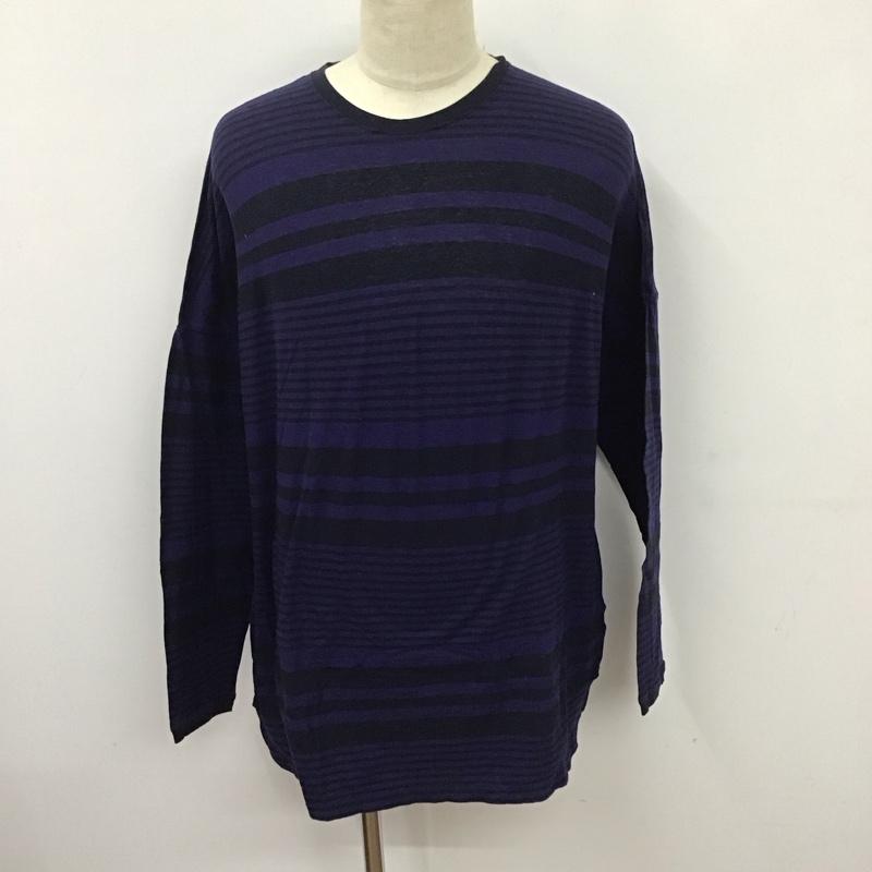 ノンネイティブ nonnative カットソー 長袖 長袖カットソー クルーネックカットソー ロングスリーブカットソー プリントTシャツ 3 ボーダー柄 マルチカラー / マルチカラー /  メンズ USED 古着 中古 10124168