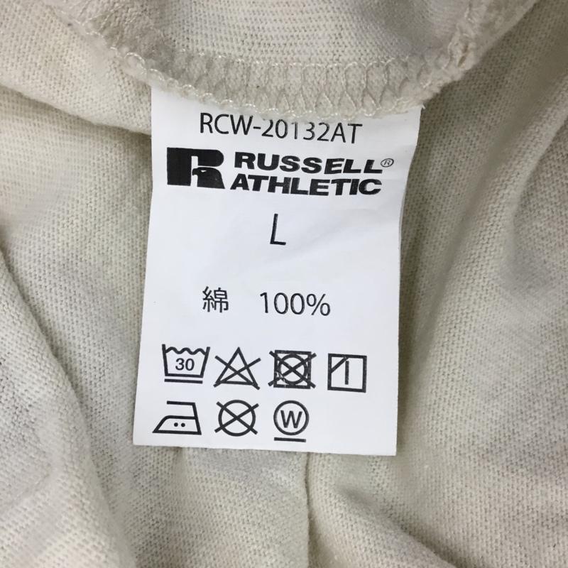ラッセルアスレティック Russell Athletic Tシャツ 半袖 RCW-20132AT クルーネック L ロゴ、文字 ベージュ / ベージュ /  メンズ USED 古着 中古 10119331