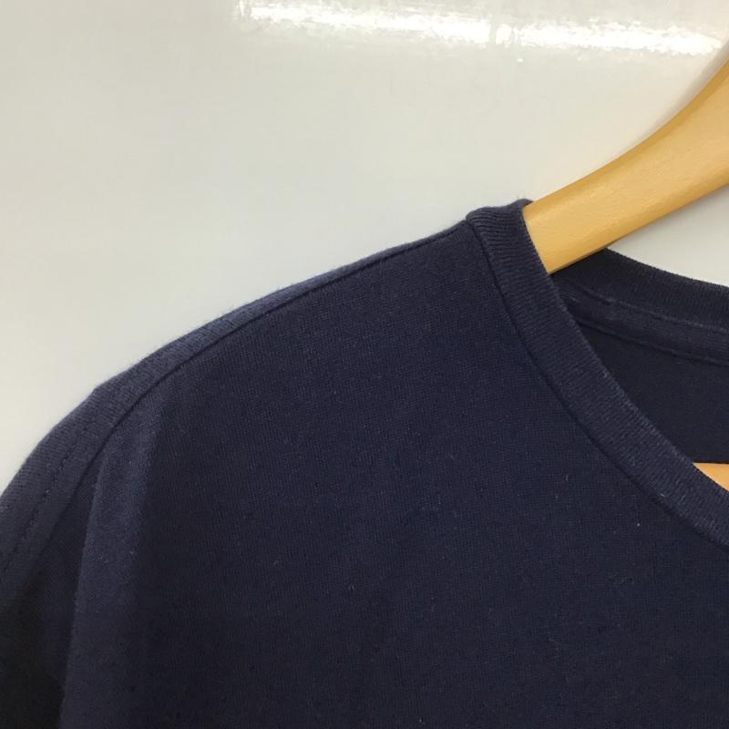 ラコステ LACOSTE カットソー 長袖 長袖カットソー 無地カットソー クルーネック 5 ロゴ、文字 紺 / ネイビー /  メンズ USED 古着 中古 10143683
