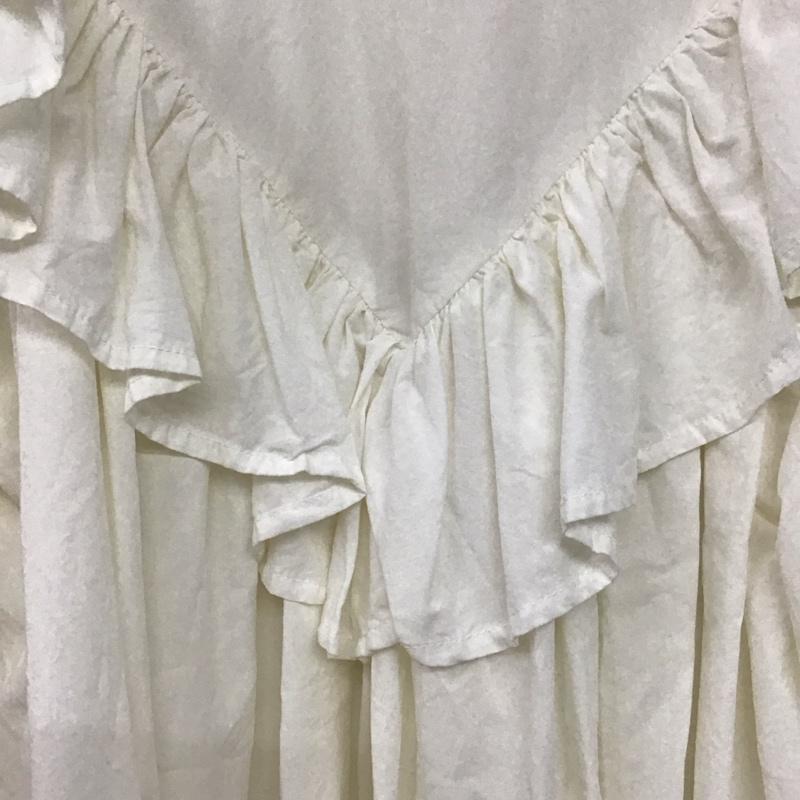 ローリーズファーム LOWRYS FARM シャツ、ブラウス 長袖 FREE 無地 白 / ホワイト /  レディース USED 古着 中古 10144248