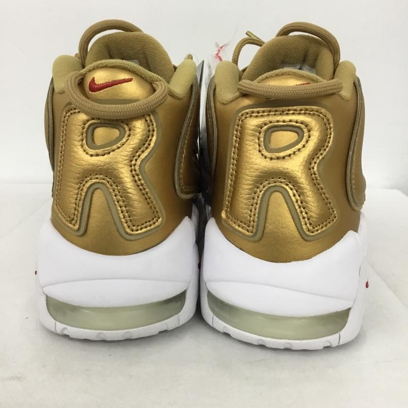 ナイキ NIKE スニーカー スニーカー 902290-700 AIR MORE UPTEMPO SUPREME 27cm 箱有 27.0cm ワンポイント 金 / ゴールド / X 白 / ホワイト / X 赤 / レッド /  メンズ USED 古着 中古 10147755