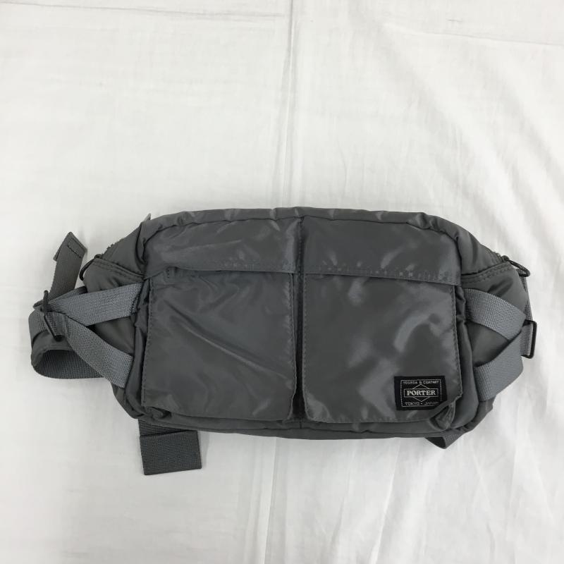 ポーター PORTER ウエストバッグ ウエストバッグ PORTER TANKER 2WAY WAIST BAG 無地 灰 / グレー /  メンズ USED 古着 中古 10141203