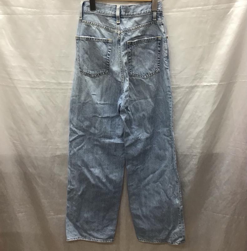 アズールバイマウジー AZUL BY MOUSSY パンツ デニム、ジーンズ 250BSJ11-233J ハイウエストワイドデニム 無地 水色 / ライトブルー /  レディース USED 古着 中古 10123428