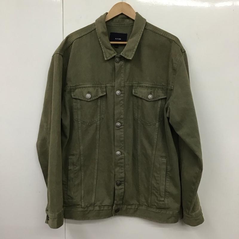 古着 USED ジャケット、上着 ジャケット、ブレザー カジュアルジャケット デニムジャケット アウター Gジャン L 無地 カーキ / カーキ /  メンズ USED 古着 中古 10131518