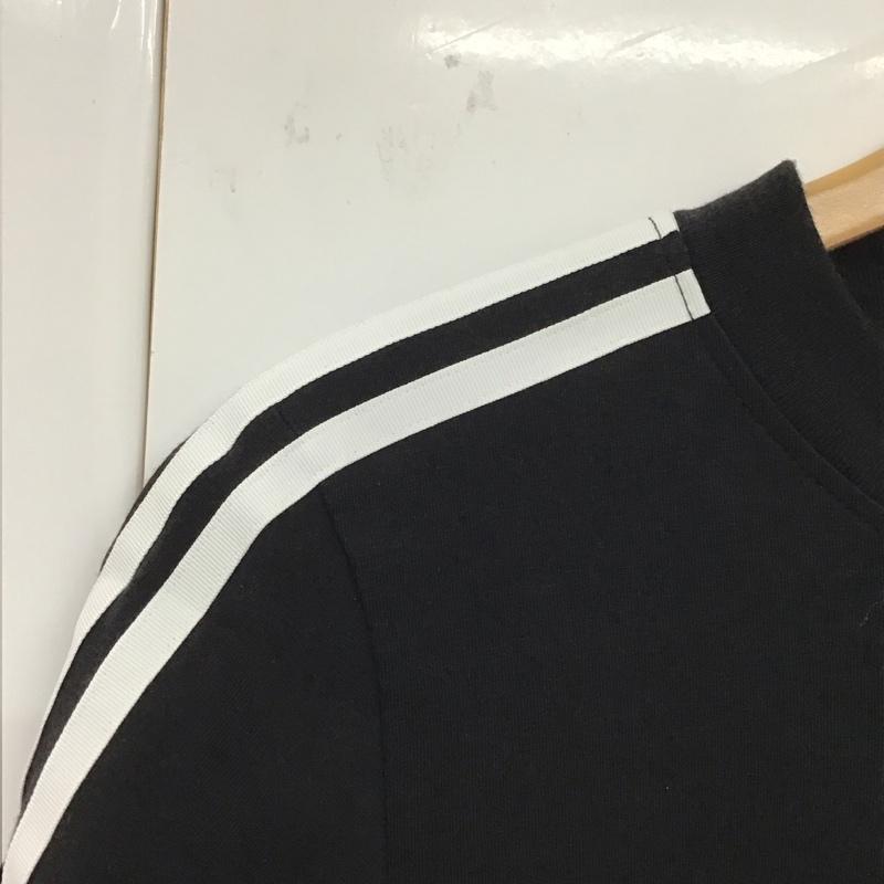 アディダス adidas ワンピース ミニスカート H20487 マリメッコ ブラック Tドレス ロングTシャツ ワンピース marimekko M ロゴ、文字 X プリント 黒 / ブラック /  レディース USED 古着 中古 10131671