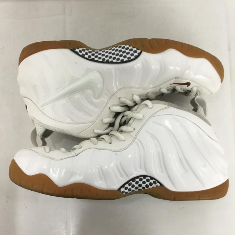 ナイキ NIKE スニーカー スニーカー 624041 102 AIR FOAMPOSITE PRO 30cm 30.0cm ロゴ、文字 白 / ホワイト /  メンズ USED 古着 中古 10146874