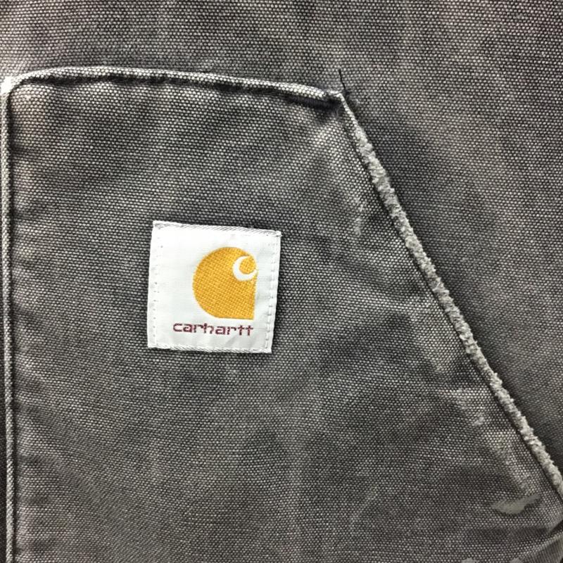 カーハート Carhartt ベスト ベスト ベスト ジップアップジャケット ノースリーブカットソー アウター ロゴ、文字 黒 / ブラック /  メンズ USED 古着 中古 10109342