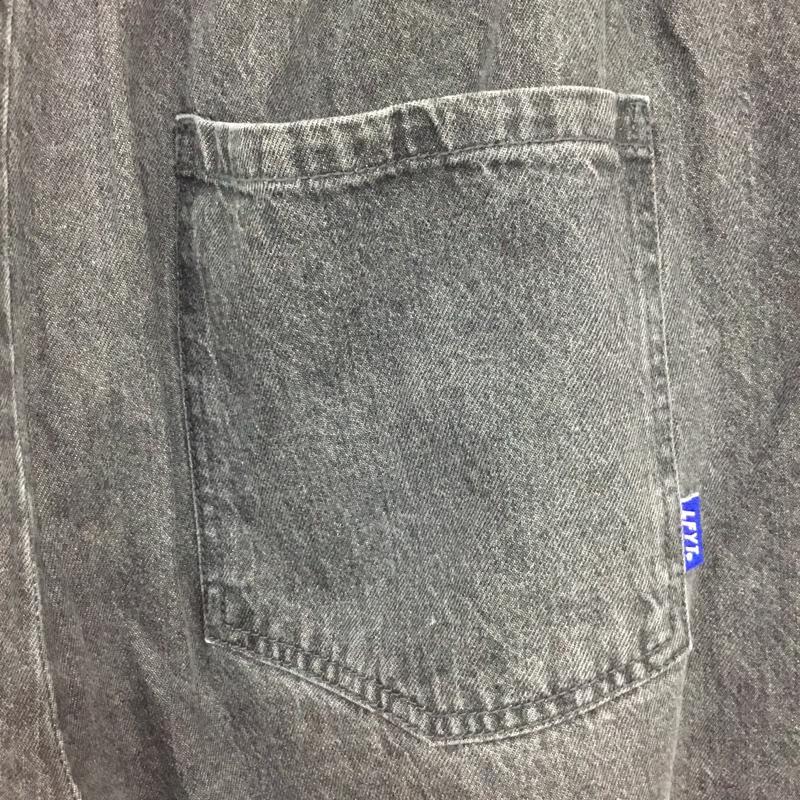 ラファイエット Lafayette パンツ デニム、ジーンズ デニムパンツ ストレートパンツ ワイドパンツ カジュアルパンツ ウエストゴム XL 無地 黒 / ブラック /  メンズ USED 古着 中古 10110020