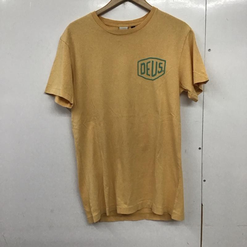 デウスエクスマキナ DEUS EX MACHINA Tシャツ 半袖 S ロゴ、文字 橙 / オレンジ /  メンズ USED 古着 中古 10141112