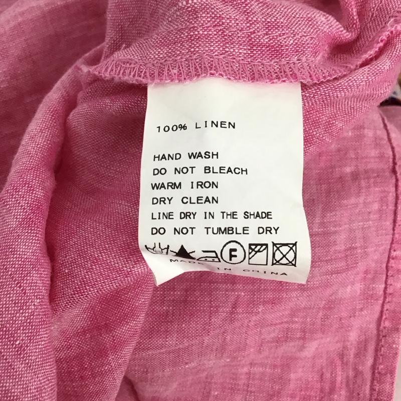 シンプリシテェ Simplicite シャツ、ブラウス 長袖 リネンシャツ 無地 桃 / ピンク /  レディース USED 古着 中古 10132776