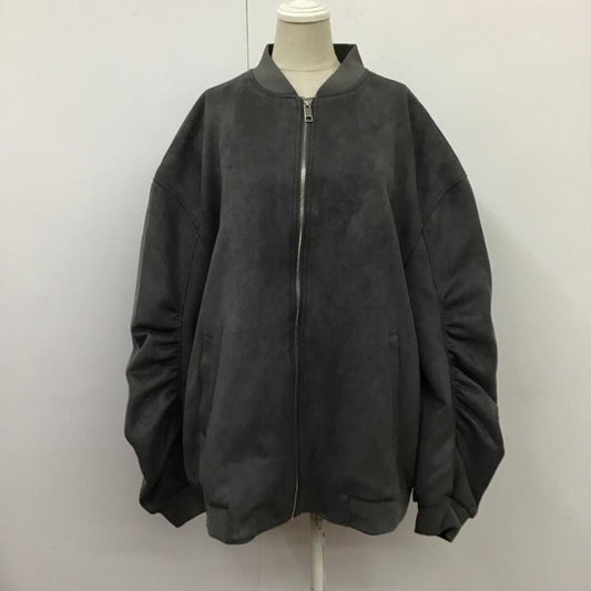 ザラ ZARA ジャケット、上着 ジャンパー、ブルゾン ジップアップジャケット アウター カジュアルジャケット M 無地 灰 / グレー /  レディース USED 古着 中古 10118511