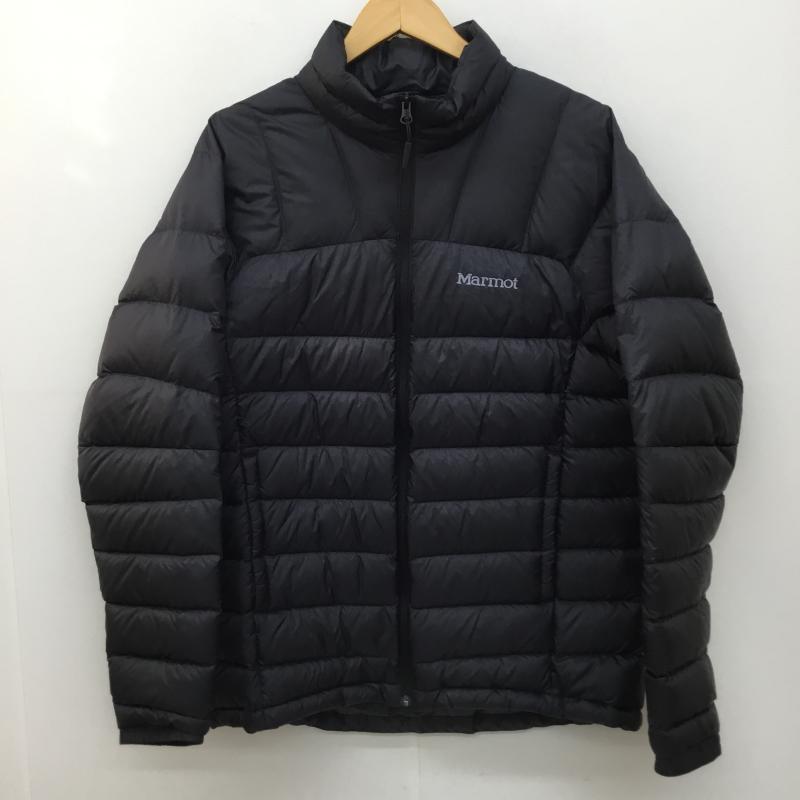 マーモット Marmot ジャケット、上着 ダウンジャケット TSFMD205　750FP　ダウンジャケット L ロゴ、文字 X ワンポイント X 刺繍 黒 / ブラック /  メンズ USED 古着 中古 10122743