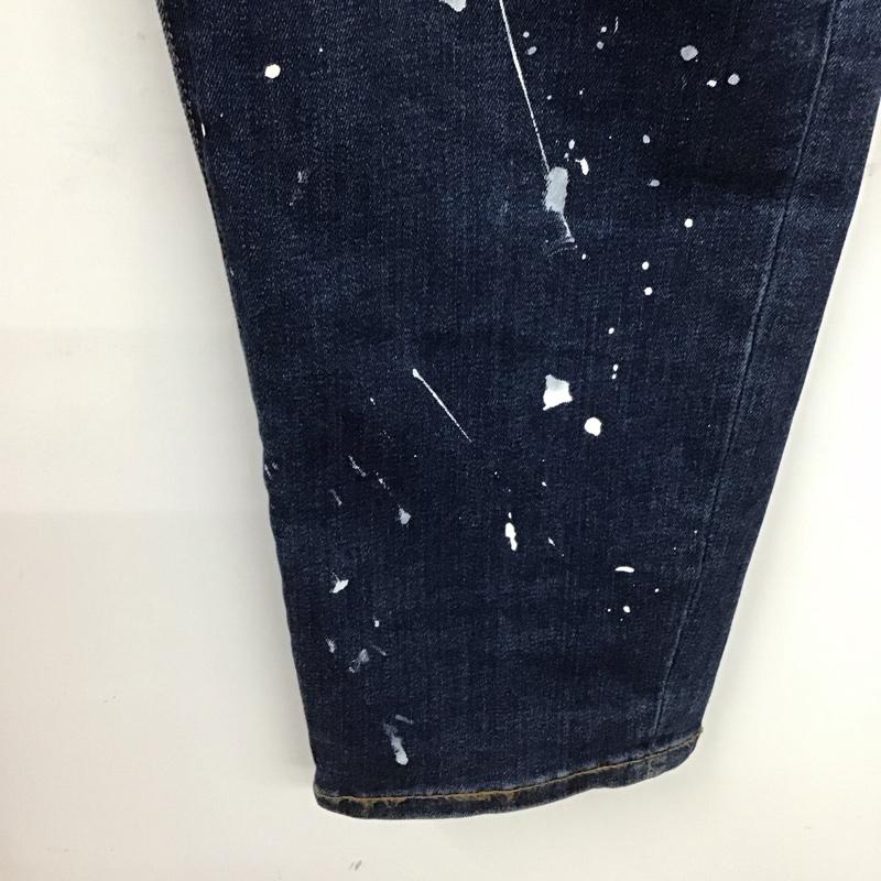 ジースターロゥ G-STAR RAW パンツ デニム、ジーンズ デニムパンツ スリムパンツ ストレッチパンツ ジーンズ 34 プリント インディゴ / インディゴ /  メンズ USED 古着 中古 10116621