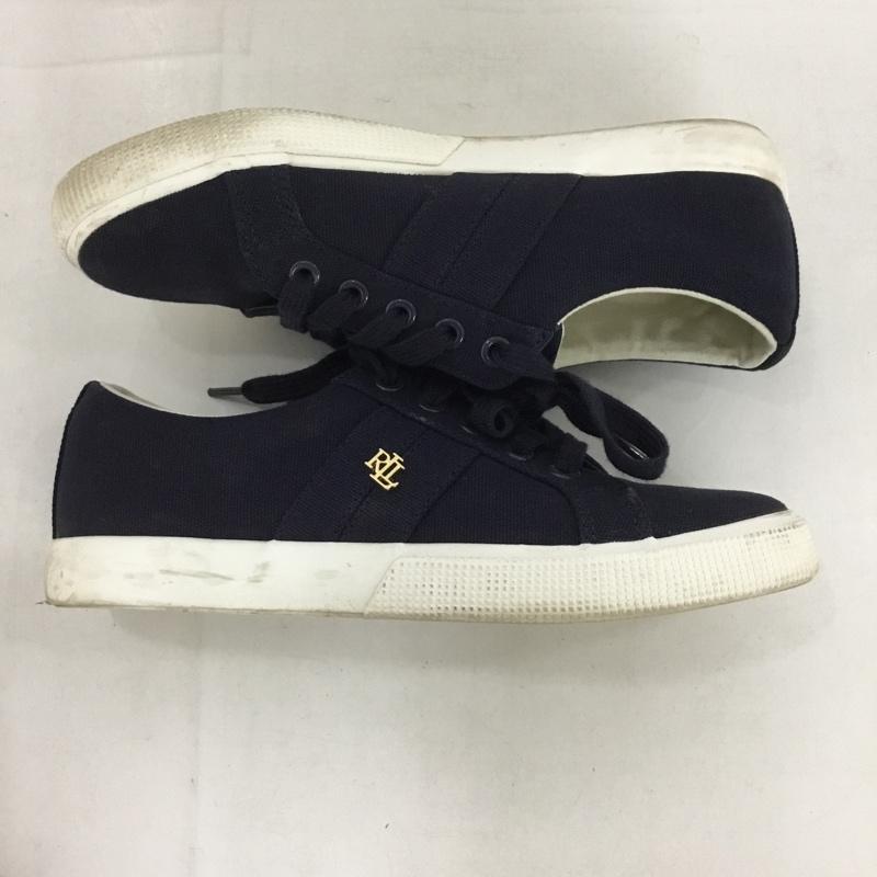 ローレンラルフローレン LAUREN RALPH LAUREN スニーカー スニーカー 13297 ローカット UK3.5 US：6 ワンポイント 紺 / ネイビー /  レディース USED 古着 中古 10134859