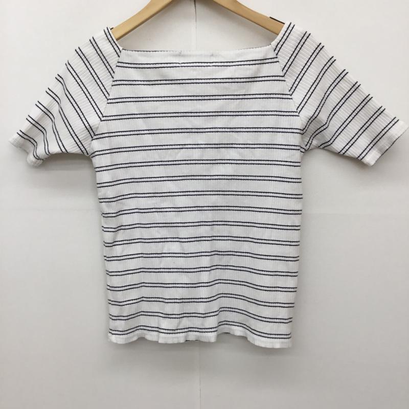 ローリーズファーム LOWRYS FARM カットソー 半袖 L ボーダー柄 白 / ホワイト /  レディース USED 古着 中古 10133856