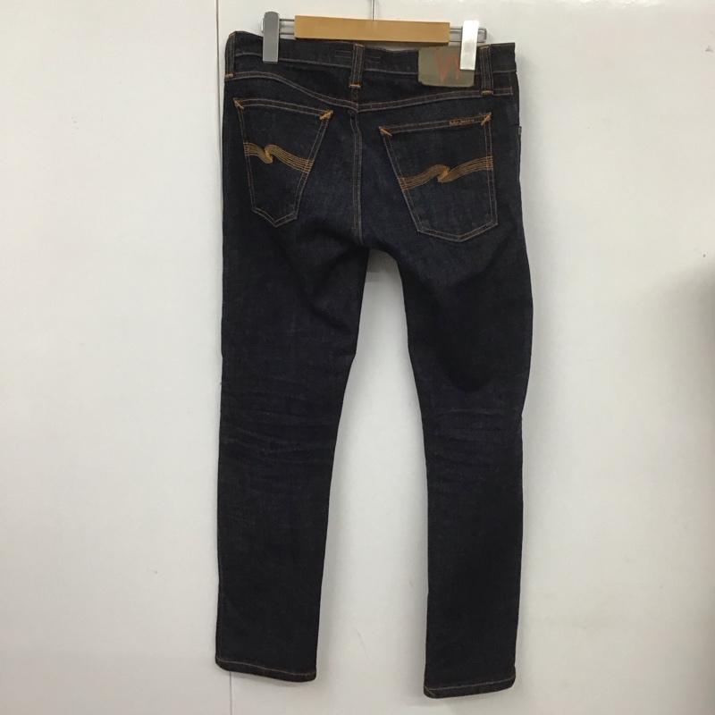 ヌーディージーンズ Nudie Jeans パンツ デニム、ジーンズ 1004617 LONG JOHN W28 L32 28インチ 無地 紺 / ネイビー /  メンズ USED 古着 中古 10107836