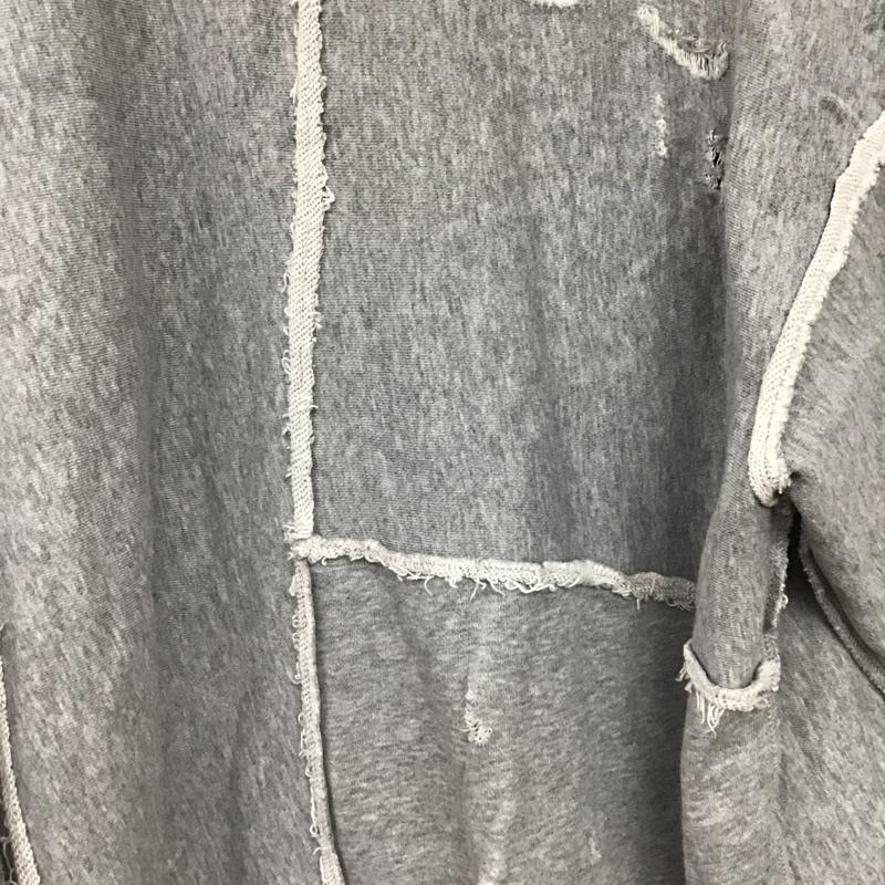 ジーナシス JEANASIS トレーナー 長袖 js064381cf 長袖スウェット トレーナー クラッシュ加工 FREE ダメージ加工 灰 / グレー /  レディース USED 古着 中古 10145123