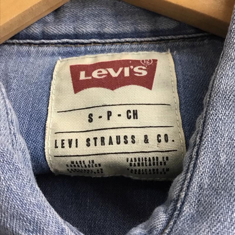リーバイス Levi s シャツ、ブラウス 長袖 S 無地 水色 / ライトブルー /  メンズ USED 古着 中古 10130021