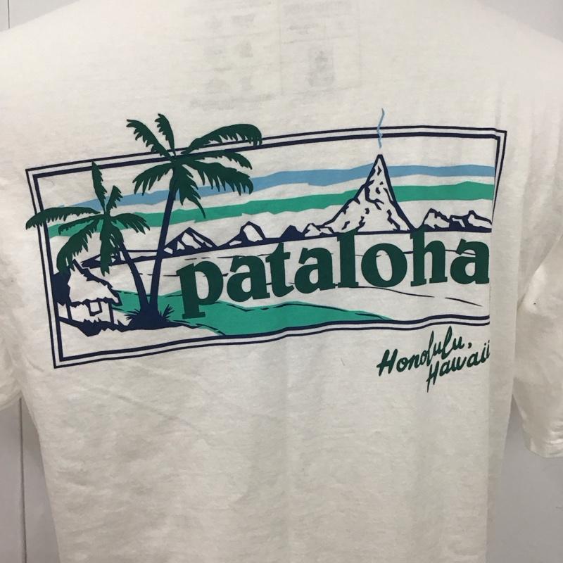 パタゴニア patagonia Tシャツ 半袖 半袖カットソー プリントTシャツ クルーネックカットソー M プリント 白 / ホワイト /  メンズ USED 古着 中古 10123763