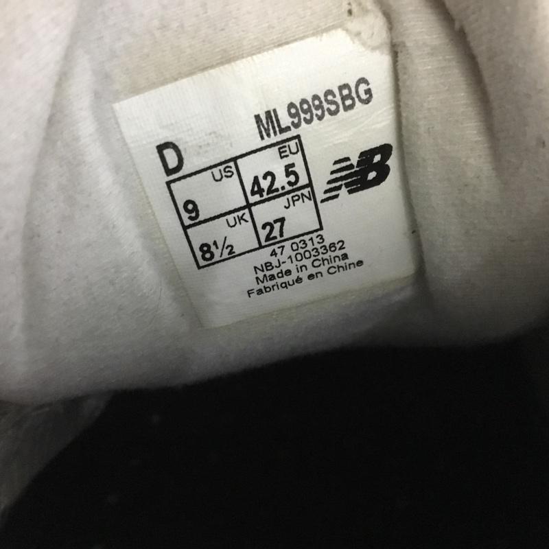 ニューバランス New Balance スニーカー スニーカー ML999SBG 27cm 27.0cm ロゴ、文字 赤 / レッド / X 灰 / グレー /  メンズ USED 古着 中古 10124397