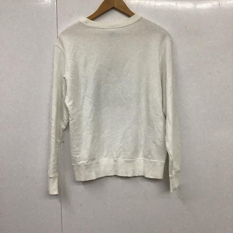 チャンピオン Campion トレーナー 長袖 M プリント 白 / ホワイト /  メンズ USED 古着 中古 10131933