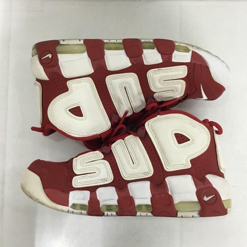 ナイキ NIKE スニーカー スニーカー 902290 600 AIR MORE UPTEMPO SUPREME 27cm 27.0cm ロゴ、文字 赤 / レッド / X 白 / ホワイト /  メンズ USED 古着 中古 10143658