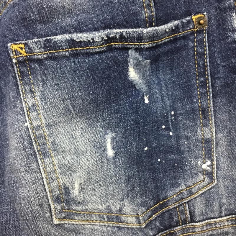 ディースクエアード DSQUARED2 パンツ デニム、ジーンズ F3-452 ストレッチ 46 46 ダメージ加工 青 / ブルー /  メンズ USED 古着 中古 10117196
