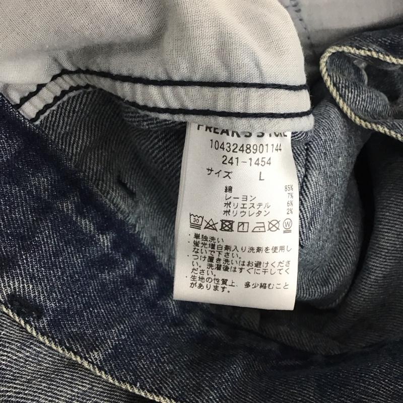 フリークスストア FREAK S STORE パンツ デニム、ジーンズ デニムパンツ ワイドパンツ カジュアルパンツ L 無地 インディゴ / インディゴ /  メンズ USED 古着 中古 10143493