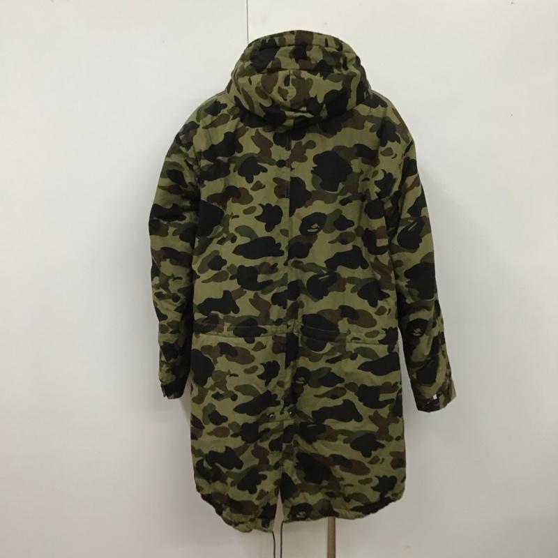 アベイシングエイプ A BATHING APE ジャケット、上着 ジャンパー、ブルゾン ジップアップジャケット ロングジャケット アウター フード付きアウター XL 総柄 マルチカラー / マルチカラー /  メンズ USED 古着 中古 10119224