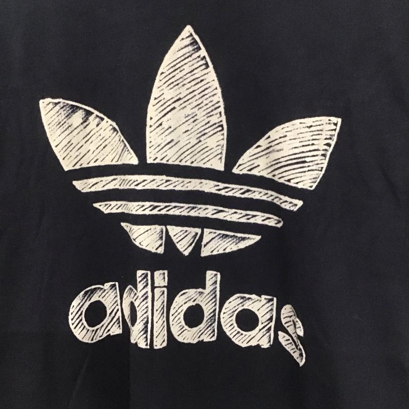 アディダス adidas Tシャツ 半袖 dh4809 半袖カットソー プリントTシャツ L ロゴ、文字 黒 / ブラック /  メンズ USED 古着 中古 10139310