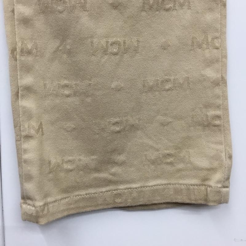 エムシーエム MCM パンツ ワークパンツ、ペインターパンツ カジュアルパンツ スリムパンツ ストレートパンツ ストレッチパンツ ロゴ、文字 ベージュ / ベージュ /  メンズ USED 古着 中古 10113377
