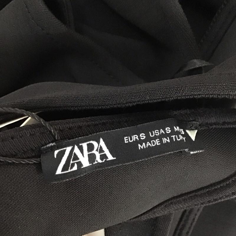 ザラ ZARA ワンピース ロングスカート 5039 335 800 ノースリーブ タグ付き バックオープン S 無地 黒 / ブラック /  レディース USED 古着 中古 10112948