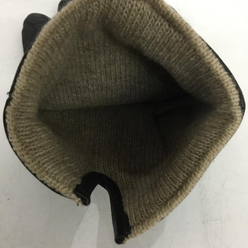 ボルサリーノ Borsalino ファッション小物 手袋 レザー ロゴ、文字 黒 / ブラック /  メンズ USED 古着 中古 10144356