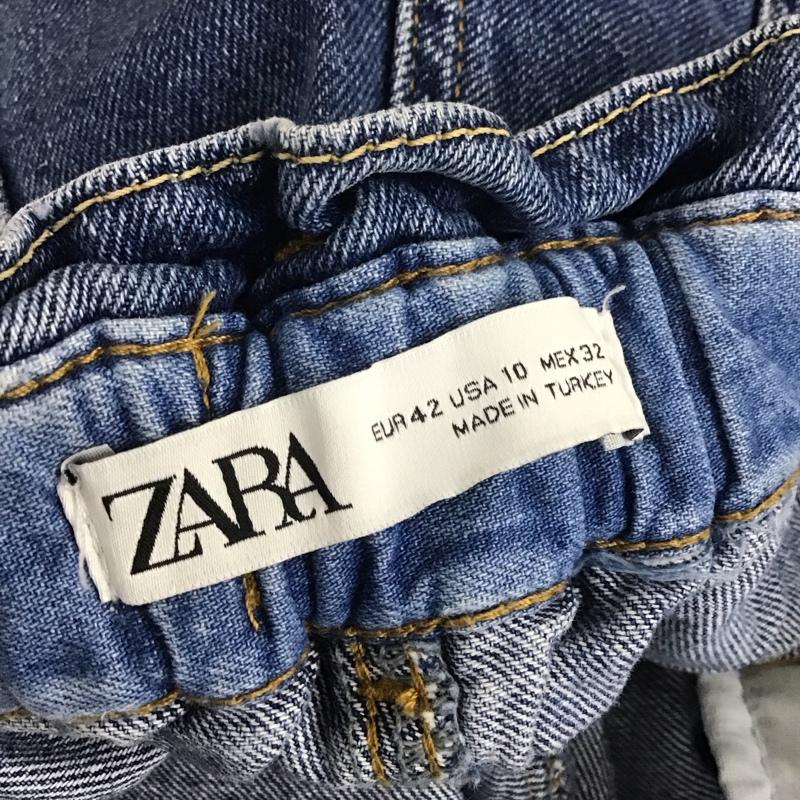 ザラ ZARA パンツ デニム、ジーンズ 5862 063 407 ハイライト 無地 青 / ブルー /  レディース USED 古着 中古 10109068