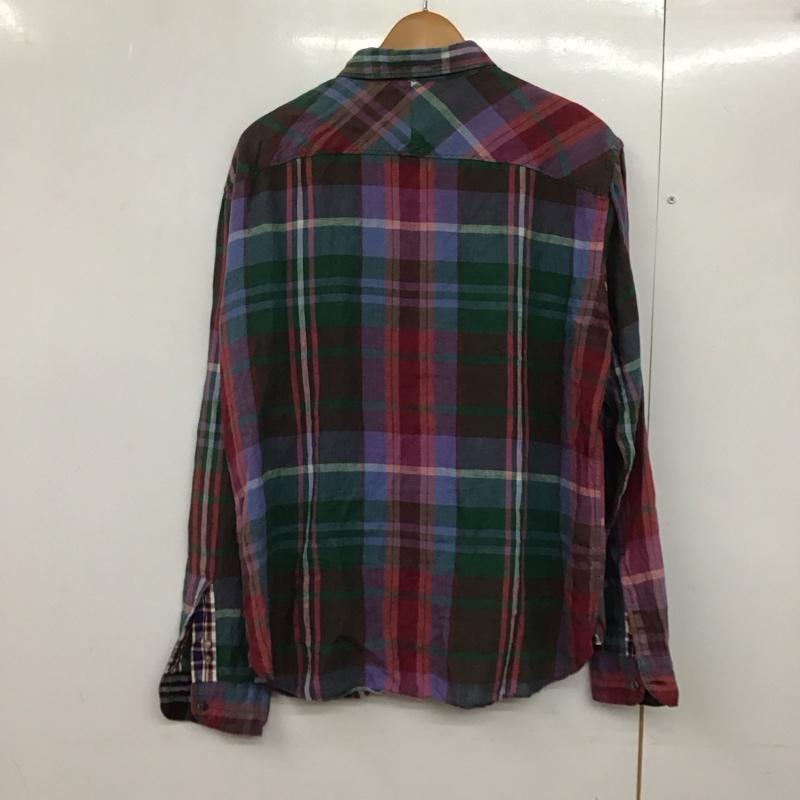 ポールスミス Paul Smith シャツ、ブラウス 長袖 長袖シャツ チェックシャツ カラーシャツ L チェック マルチカラー / マルチカラー /  メンズ USED 古着 中古 10142380