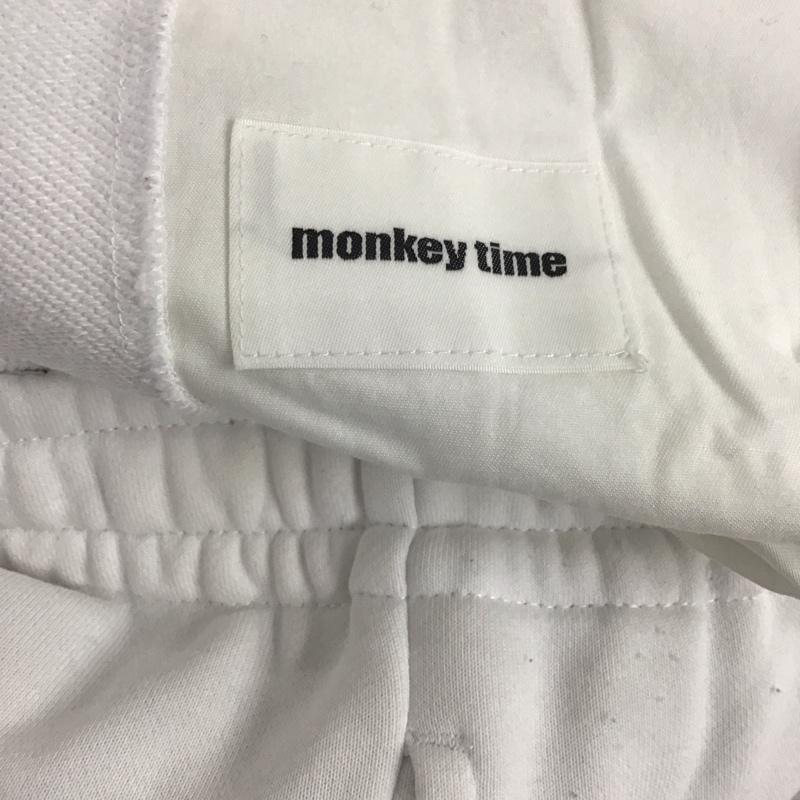 モンキータイム MONKEY TIME パンツ ワークパンツ、ペインターパンツ 8314-699-1056 スウェットパンツ ワイドパンツ カジュアルパンツ M 無地 白 / ホワイト /  メンズ USED 古着 中古 10136734