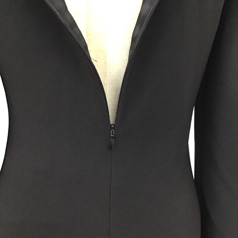 ザラ ZARA ワンピース ロングスカート 2712 628 800 長袖 スリット S 無地 黒 / ブラック /  レディース USED 古着 中古 10119615