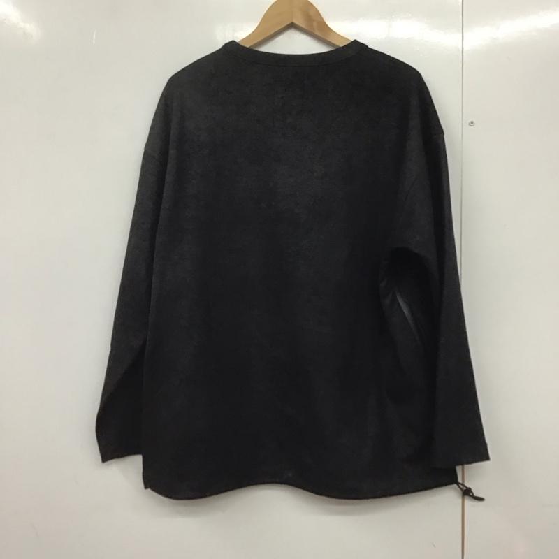 ワングラビティ ONE GRAVITY カットソー 長袖 長袖カットソー 無地カットソー クルーネック M 無地 黒 / ブラック /  メンズ USED 古着 中古 10142944