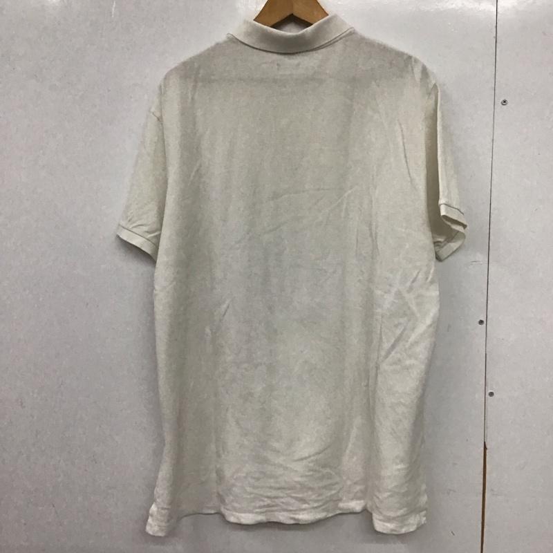 ポロバイラルフローレン Polo by RALPH LAUREN ポロシャツ 半袖 半袖ポロシャツ カラーシャツ 半袖カットソー XL ロゴ、文字 白 / ホワイト /  メンズ USED 古着 中古 10151368