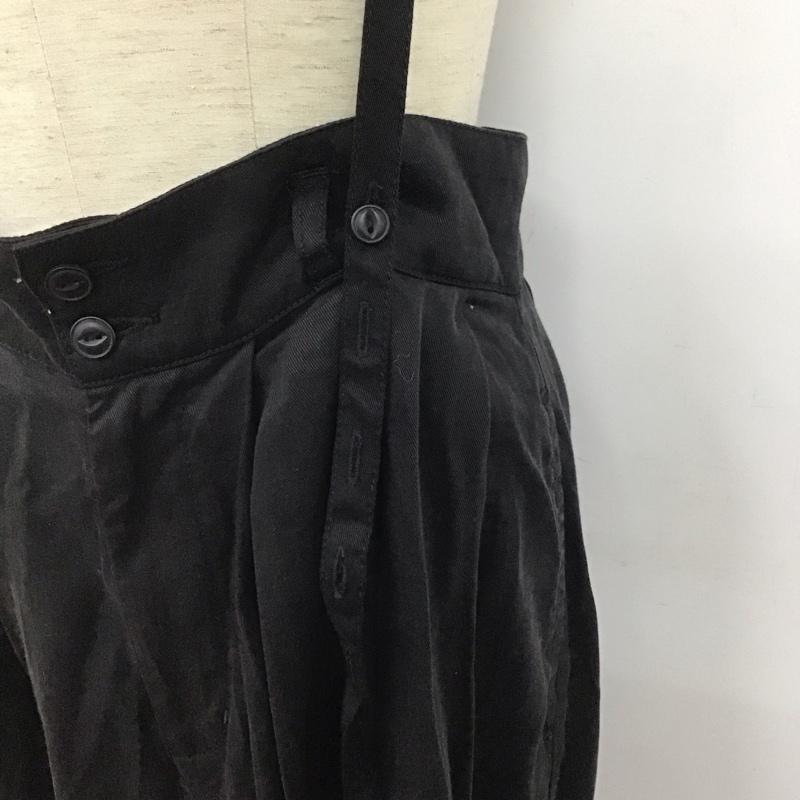 ニコアンド niko and... ボトムス ボトムス NKM43524SM リヨセルデニムボリュームパンツ L 無地 黒 / ブラック /  レディース USED 古着 中古 10147168