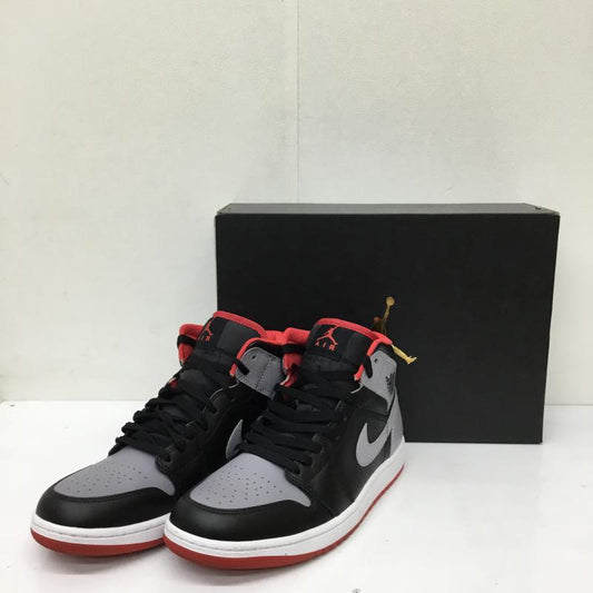 ナイキ NIKE スニーカー スニーカー DQ8426 006 Air Jordan 1 Mid Black Cement Grey 27.5cm ロゴ、文字 黒 / ブラック / X 灰 / グレー /  メンズ USED 古着 中古 10134403